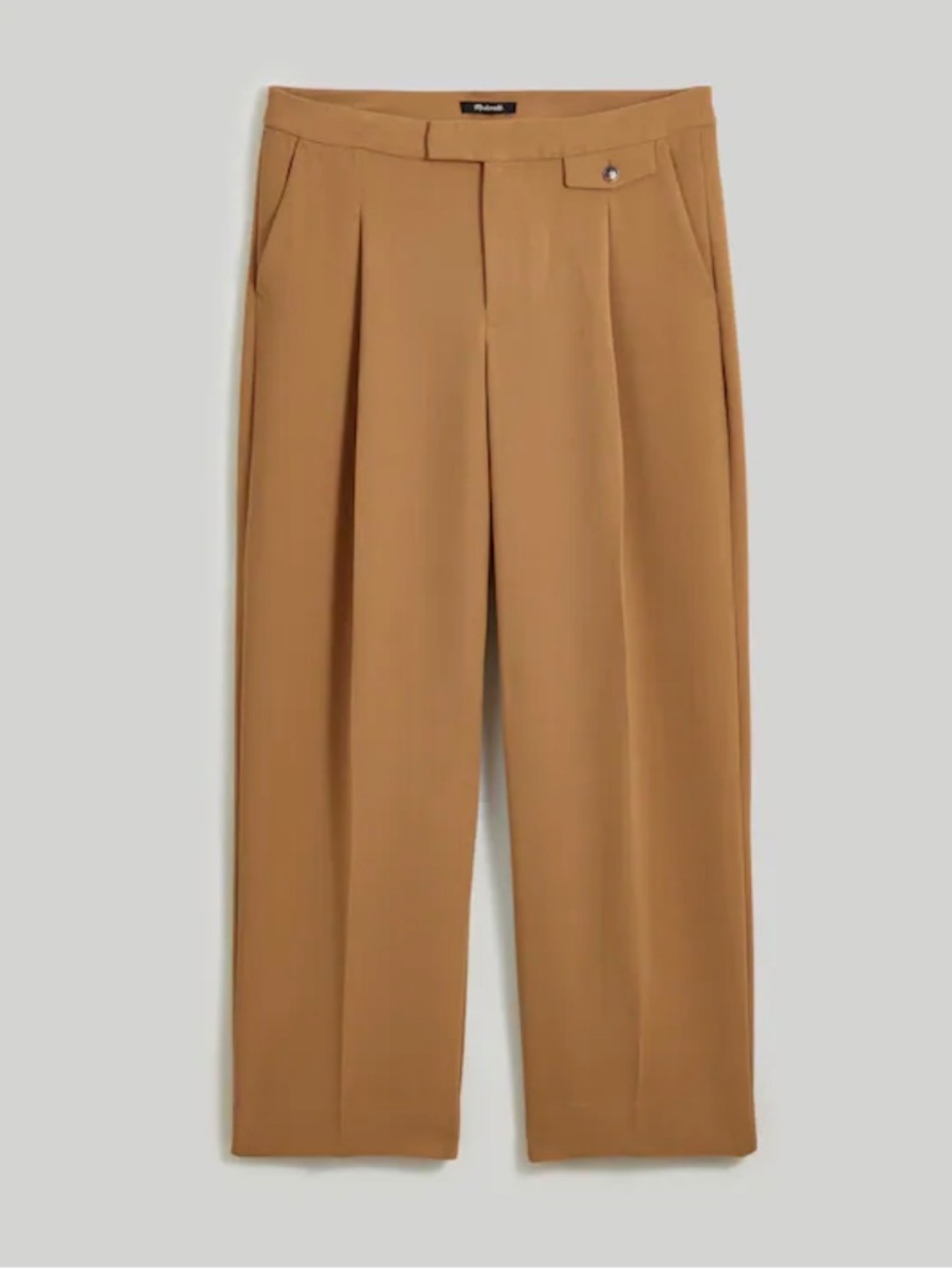Madewell The Rosedale Low-Rise Straight Pant in Crepe
